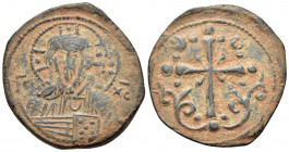 Anonymous Folles, time of Nicephorus III, circa 1078-1081. Follis (Bronze, 26.5 mm, 5.01 g, 7 h), Class I, Constantinople. IC XC Facing bust of Christ...
