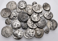 GREEK AND ROMAN IMPERIAL. Circa 4th century BC - 5th century AD. (Silver, 76.00 g). Twenty-Six (26) Greek and Roman silver coins. Toned. Good fine or ...