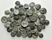 GREEK. Civic issues from Asia Minor. Circa late 4th-1st century BC, and later. (Bronze, 55.00 g). A fine lot of Fifty Seven (57) coins, mainly small f...