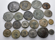 ROMAN REPUBLICAN & IMPERIAL. Circa 2nd century BC - 5th Century AD. (Bronze, 96.00 g). A collection of Twenty-0ne (21) bronzes. Average fine to very f...