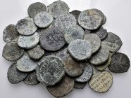 BYZANTINE. Circa 5th -10th century. (Bronze, 344.00 g). A lot of Forty-eight (48) Byzantine AE. Fine or better. Lot sold as is, no returns (48).
