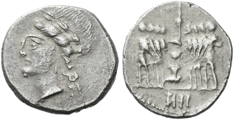 Roman Republic. 
The Bellum Sociale. Denarius, Corfinium circa 90, AR 3.71 g. L...