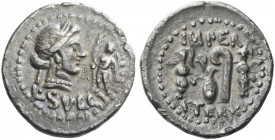 Roman Republic. 
L. Cornelius Sulla. Denarius, mint moving with Sulla 84-83, AR 3.72 g. Diademed head of Venus r.; in r. field, Cupid standing l., ho...