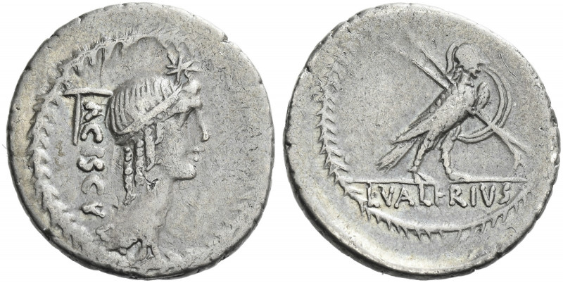 Roman Republic. 
L. Valerius Acisculus. Denarius 45, AR 3.82 g. ACISCVLVS Head ...