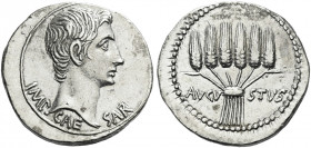 Roman Empire. Octavian as Augustus, 27 BC – 14 AD. 
Cistophoric tetradrachm, Ephesus circa 24-20 BC, AR 11.98 g. IMP – CAE – SAR Bare head r. Rev. AV...