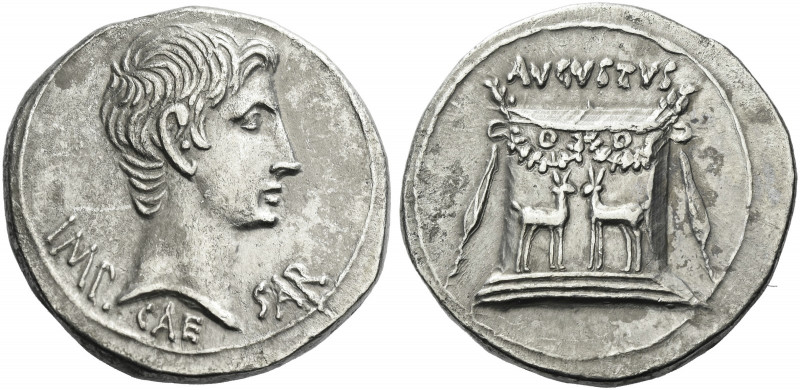 Roman Empire. Octavian as Augustus, 27 BC – 14 AD. 
Cistophoric tetradrachm, Ep...