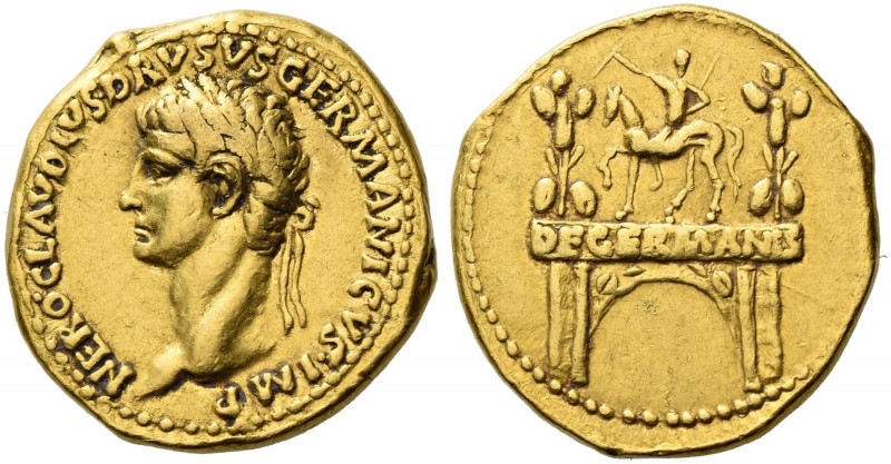 Roman Empire. In name of Nero Claudius Drusus. 
Aureus 41-45, AV 7.81 g. NERO C...