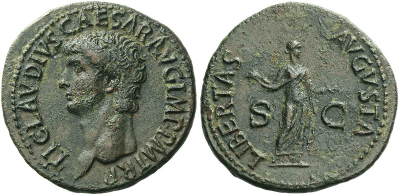 Roman Empire. Claudius augustus, 41 – 54. 
As circa 41-50, Æ 11.30 g. TI CLAVDI...