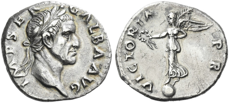 Roman Empire. Galba, 68 – 69. 
Denarius, circa July 68 - January 69, AR 3.36 g....