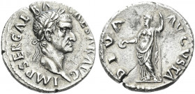 Roman Empire. Galba, 68 – 69. 
Denarius July 68 - January 69, AR 3.31 g. IMP SER GALBA – CAESAR AVG Laureate head r. Rev. DIVA – AVGVSTA Livia standi...