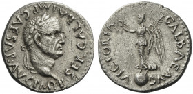 Roman Empire. Galba, 68 – 69. 
Quinarius, Lugdunum circa November 68 to 15 January 69, AR 1.70 g. SER GALBA IMP CAESAR AVG P M T P Laureate head r. R...