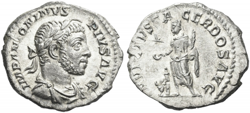 Roman Empire. Elagabalus, 218 – 222. 
Denarius 220-222, AR 2.90 g. IMP ANTONINV...