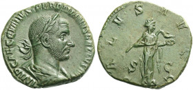 Roman Empire. Trebonianus Gallus, 251 – 253. 
Sestertius 251-253, Æ 14.12 g. IMP CAES C VIBIVS TREBONIANVS GALLVS AVG Laureate and draped bust r. Rev...