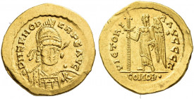The Ostrogoths. Odovacar, 476-493. 
Pseudo-Imperial coinage. In the name of Zeno, 474-491. Solidus, Roma 476-493, AV 4.36 g . DN ZENO P – ERP F AVG P...