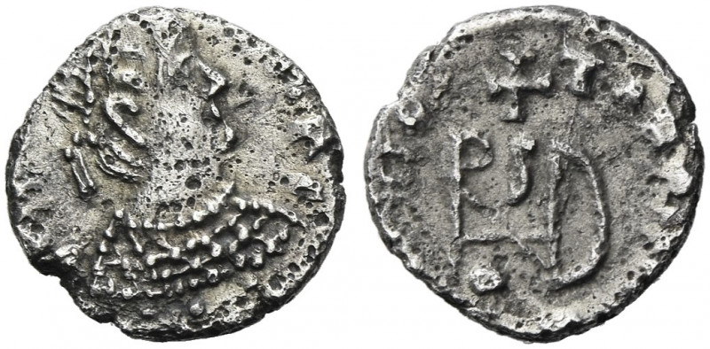 The Ostrogoths. Theoderic, 493-526. 
Pseudo-Imperial Coinage. In the name of An...