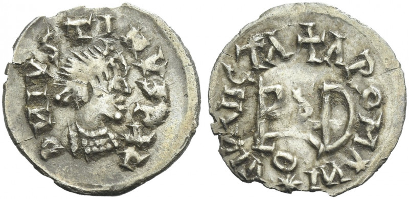 The Ostrogoths. The Gepids. 
Pseudo-Imperial Coinage. In the name of Justin, 51...