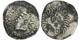 The Ostrogoths. The Gepids. 
Pseudo-Imperial Coinage. In the name of Anastasius, 491-518. Quarter siliqua, Sirmium 491-518, AR 0.47 g. DN ANAS – TAVI...