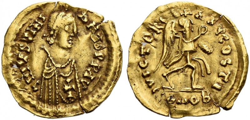 The Ostrogoths. The Visigoths. 
Pseudo-Imperial Coinage. In the name of Justini...