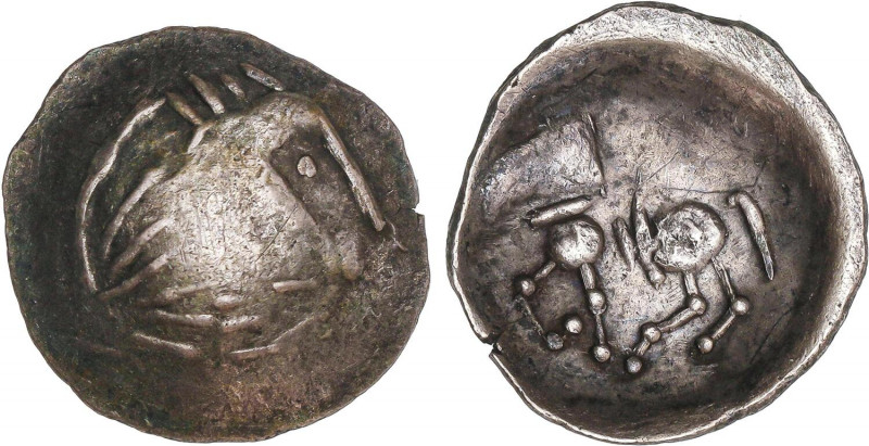 GREEK COINS
Dracma. 200 a.C. CELTAS del DANUBIO. 5,26 grs. AR. Imitación bárbar...