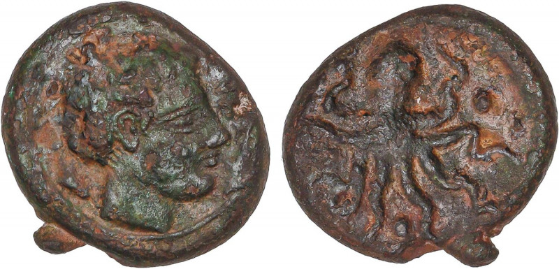 GREEK COINS
Trias. 440-425 a.C. SICILIA. Anv.: Cabeza de Aretusa a derecha. Rev...