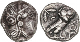 GREEK COINS
Tetradracma. 480-407 a.C. ATENAS. ATICA. Anv.: Cabeza de Atenea a derecha, con casco adornado con rama de olivo. Rev.: ATE. Lechuza en pi...