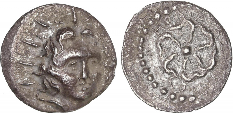 GREEK COINS
Dracma. 88-43 a.C. RODAS. ISLAS DE CARIA. Anv.: Cabeza de Helios de...