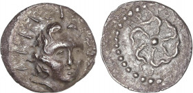 GREEK COINS
Dracma. 88-43 a.C. RODAS. ISLAS DE CARIA. Anv.: Cabeza de Helios de frente mirando a derecha. Rev.: Rosa vista por encima, alrededor leye...