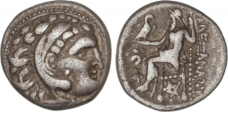 GREEK COINS
Dracma. 301-297 a.C. ALEJANDRO MAGNO (Acuñación póstuma de LISÍMACO...
