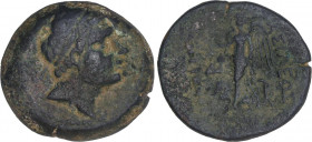 GREEK COINS
AE 32. 132 a.C. TIMARCHOS. REINO SELEUCIDA. Anv.: Cabeza diademada de Timarcos a derecha. Rev.: Nike avanzando a izquierda, alrededor ley...