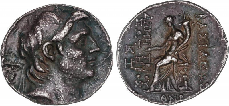GREEK COINS
Tetradracma. 162-150 a.C. DEMETRIO I. REINO SELÉUCIDA. Anv.: Cabeza...