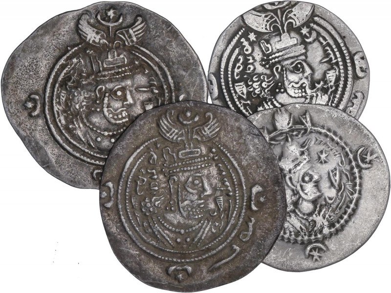 SASSANIDS COINS
Lote 4 monedas Dracma. KHUSRO II (3) y KAVAD I, 2º reinado. AR....