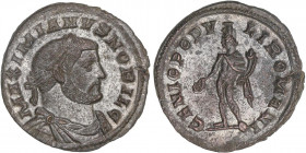 ROMAN COINS: ROMAN EMPIRE
Follis. Acuñada el 303-305 d.C. GALERIO MAXIMIANO. Anv.: MAXIMIAUS NOBIL C. 8,07 grs. AE. Restos de plateado. C-65 var. Sin...