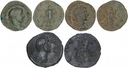 ROMAN COINS: ROMAN EMPIRE
Lote 3 monedas Sestercio. ANTONINO PÍO, GORDIANO. AE. A EXAMINAR. BC+ a MBC.