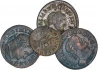 ROMAN COINS: ROMAN EMPIRE
Lote 4 monedas Antoniniano, Follis (3). CLAUDIO II, GALERIO MAXIMIANO (3). AE. A EXAMINAR. MBC- a EBC-.