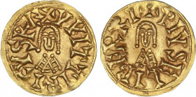 VISIGOTHIC COINS
Triente. VITERICO (603-610 d.C.). ELIBERRI (Baética). Anv.: ¶VVITTIRICVS RE. Rev.: ¶PIVS ELIBERRI. 1,44 grs. AU. RARA. Miles-139a; V...