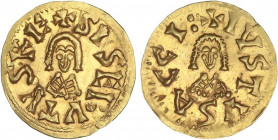 VISIGOTHIC COINS
Triente. SISEBUTO (612-621 d.C.). ACCI (Carthaginensis). Anv.: ¶SISEBVTVS RE. Rev.: ¶IVSTVS ACCI : 1,41 grs. AU. Brillo original. MU...