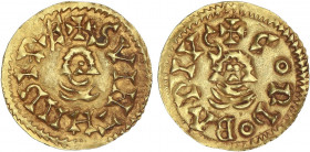 VISIGOTHIC COINS
Triente. SUINTILA (621-631 d.C.). CÓRDOBA (Baética). Anv.: ¶SVINTHIIR¶E. Rev.: ¶CoRboB¶PIVS. 1,47 grs. AU. ESCASA. VCC-285.8. EBC-....