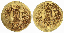 VISIGOTHIC COINS
Triente. SUINTILA (621-631 d.C.). ELIBERRI (Baética). Anv.: ¶SVINTILA RI. Rev.: ¶PIVS ELIBERR¶. 1,36 grs. AU. VCC-288.36 var. EBC....