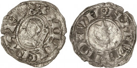 MEDIEVAL COINS: KINGDOM OF NAVARRE
Dinero. SANCHO VII. Anv.: ¶SANCIVS¶REX. Efigie a izquierda. Rev.: ¶NAVARRORVM. Estrella sobre creciente. 0,67 grs....