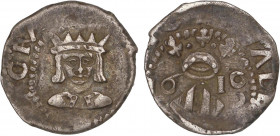 SPANISH MONARCHY: PHILIP III
Divuité. 1610. VALENCIA. 2,19 grs. AC-562. (MBC+).