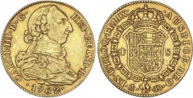 SPANISH MONARCHY: CHARLES III
4 Escudos. 1782. MADRID. J.D. 13,42 grs. AC-1787. MBC/MBC+.