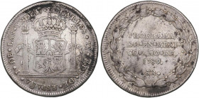 SPANISH MONARCHY: CHARLES IV
8 Reales. 1789. MÉXICO. 26,49 grs. Proclamación con valor. (Manchitas). ESCASA. AC-947; Cal-679. MBC.