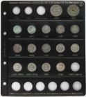 PESETA SYSTEM: LOTS
Lote 16 monedas 25 (2) y 50 Céntimos (14). 1869 a 1927. GOBIERNO PROVISIONAL, ALFONSO XII y ALFONSO XIII. 25 Céntimos 1925 y 1927...