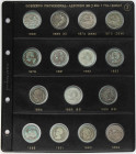 PESETA SYSTEM: LOTS
Lote 40 monedas 1 (23) y 2 (15) Pesetas y 50 Centavos de Peso (2). 1869 a 1905. GOBIERNO PROVISIONAL, ALFONSO XII y ALFONSO XIII....