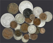 PESETA SYSTEM: LOTS
Lote 29 monedas 1 Céntimo a 5 Pesetas. 1870 a 1926. AE (16) y AR (13). Destaca 5 Pesetas 1885 (*18-87) EBC-. Incluye 2 Pesetas (4...