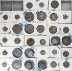 PESETA SYSTEM: LOTS
Lote 33 monedas. 1869 a 1926. GOBIERNO PROVISIONAL, ALFONSO XII y ALFONSO XIII. Incluye 50 Céntimos (10), 1 Peseta (13), 2 peseta...