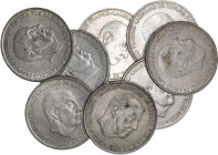 PESETA SYSTEM: ESTADO ESPAÑOL
Lote 50 monedas 100 Pesetas. 1966 (*19-66, 19-67 y 19-68). A EXAMINAR. EBC- a SC.