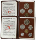 PESETA SYSTEM: ESTADO ESPAÑOL
Lote 10 series 6 monedas 10 Céntimos a 50 Pesetas. (*75). En carteritas originales F.N.M.T. (Algunos aluminios con posi...