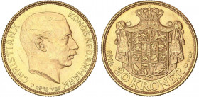 WORLD COINS: DENMARK
20 Coronas. 1914-VBP. CHRISTIAN X. 8,95 grs. AU. Fr-299; KM-817.1. EBC.