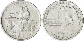 WORLD COINS: UNITED STATES
1/2 Dólar. 1925. AR. Memorial Montañas Rocosas. KM-157. EBC-.